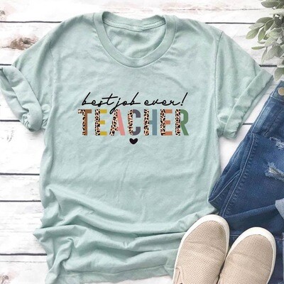 LEOPARD TEACHER TEE