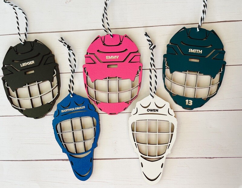 Hockey Helmet Ornament