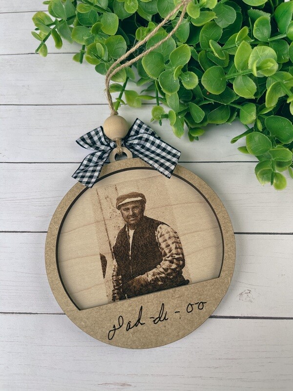 CUSTOM REMEMBRANCE ORNAMENT