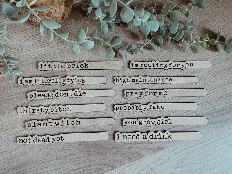 PHUNNY PLANT STAKES