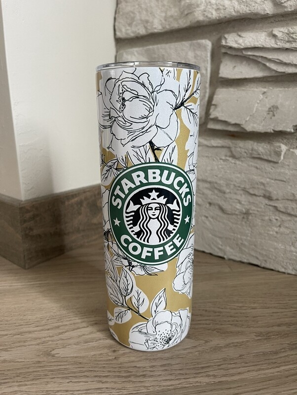 FLOWER COFFEE TUMBLER