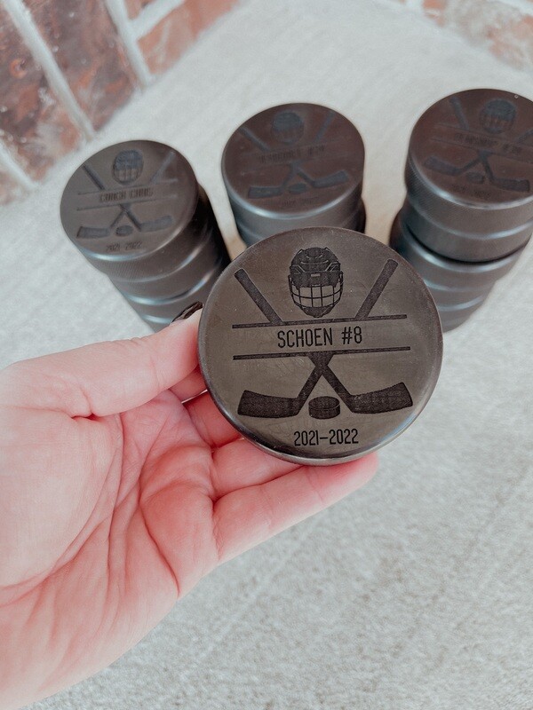LASER ENGRAVED PUCK