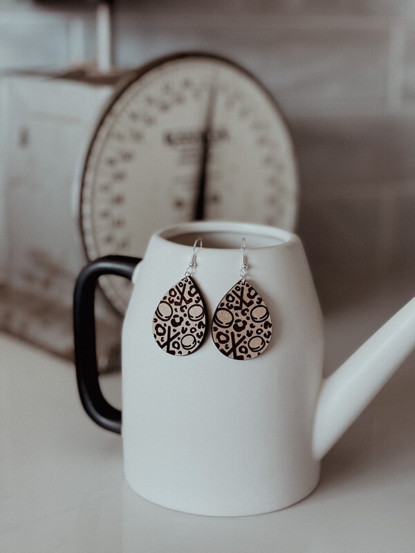 LEOPARD HOCKEY EARRINGS