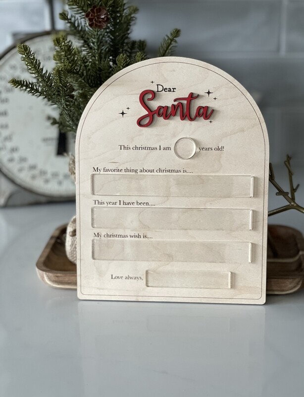 LETTER TO SANTA BOARD