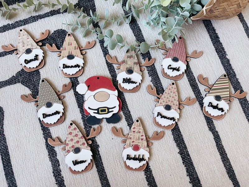 9 REINDEER W/ SANTA SET