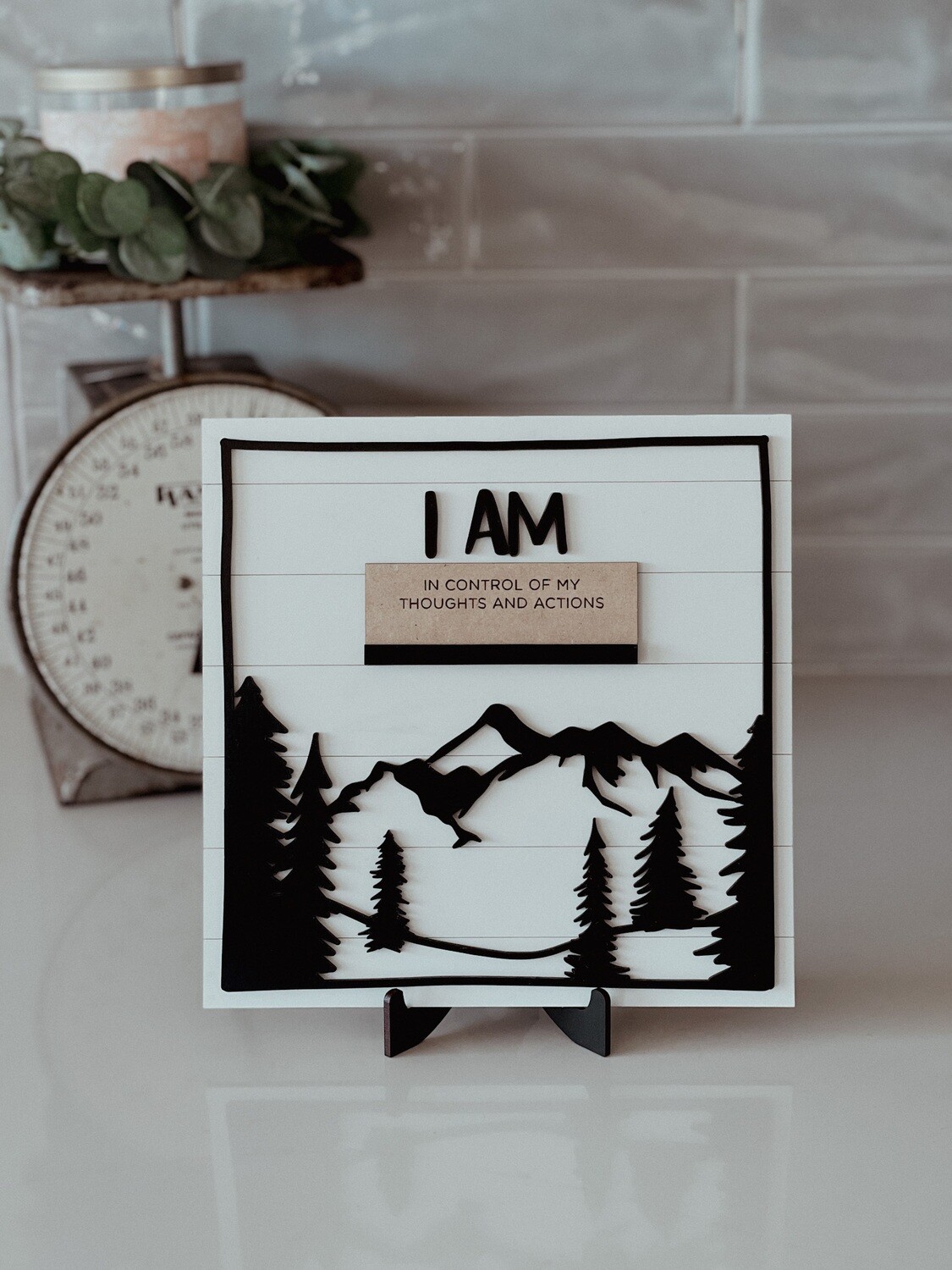 MASCULINE I AM AFFIRMATION W/ 10 CHANGEABLE SLIDES