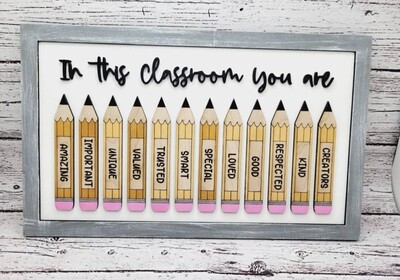 PENCIL AFFIRMATION SIGN