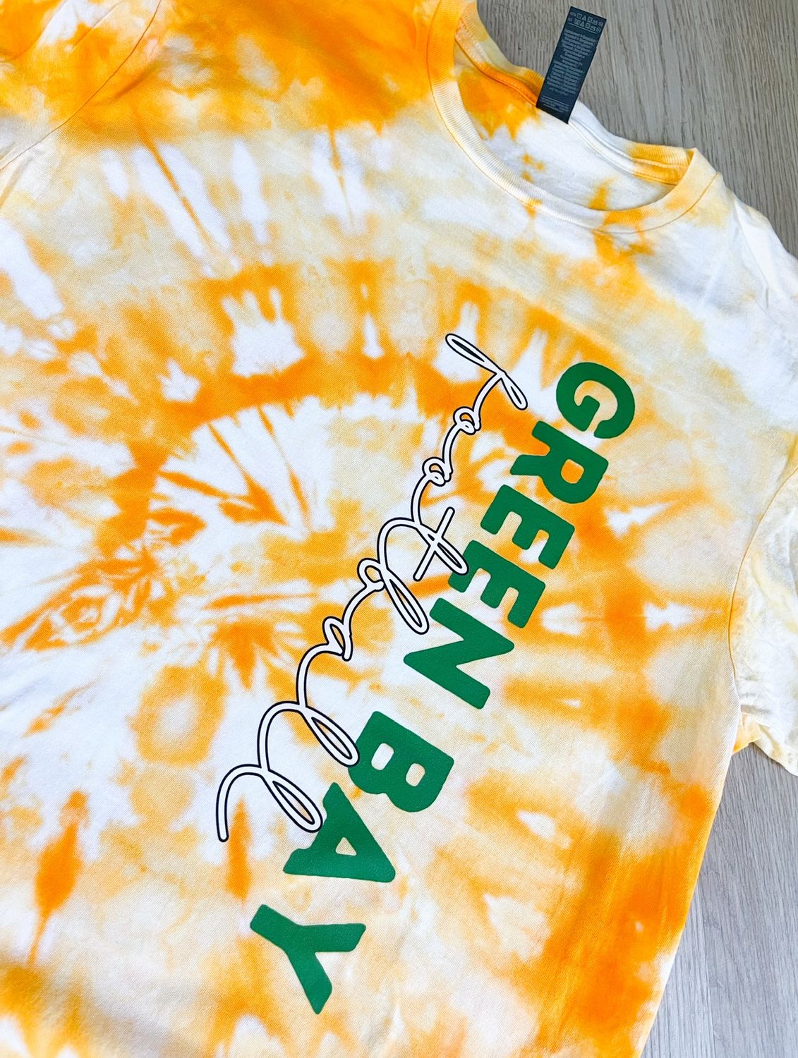 TIE DYE GREEN BAY FOOTBALL TEE