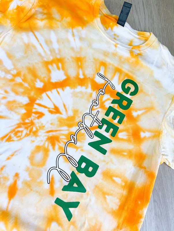 TIE DYE GREEN BAY FOOTBALL TEE