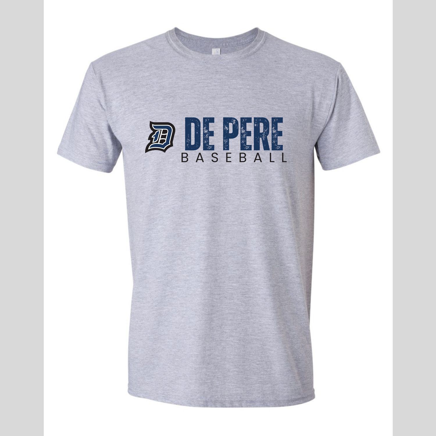 LEGION DISTRESSED DE PERE BASEBALL SIDE LOGO