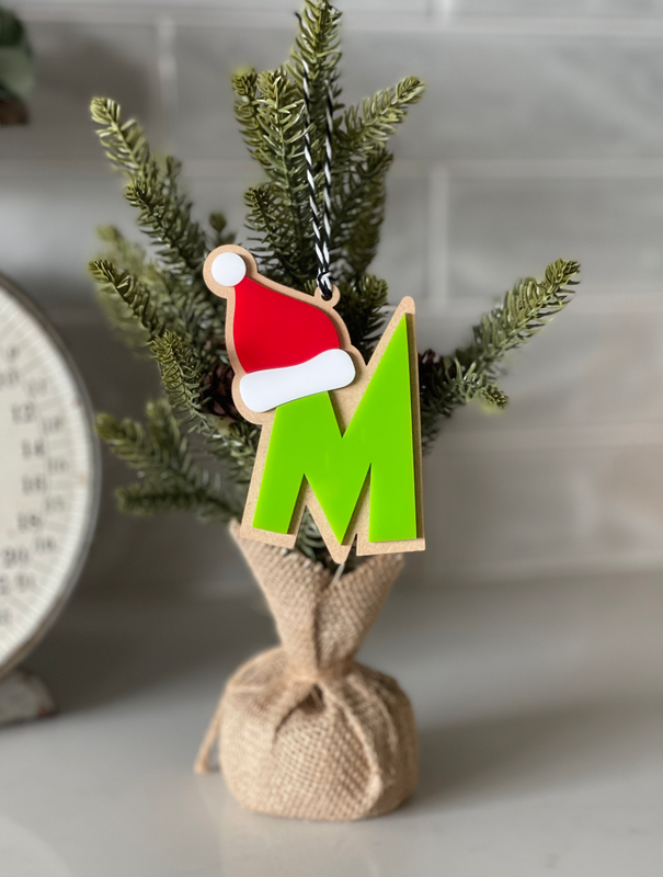 GREEN FUZZY MONSTER LETTER