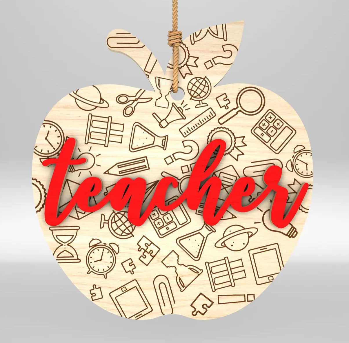 DOODLE APPLE ORNAMENT