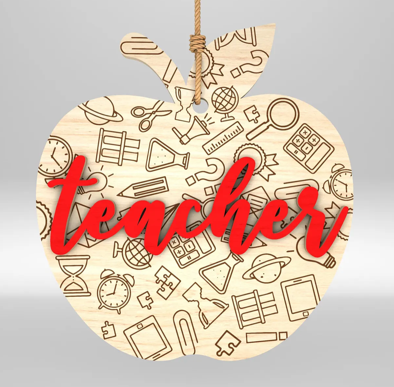 DOODLE APPLE ORNAMENT
