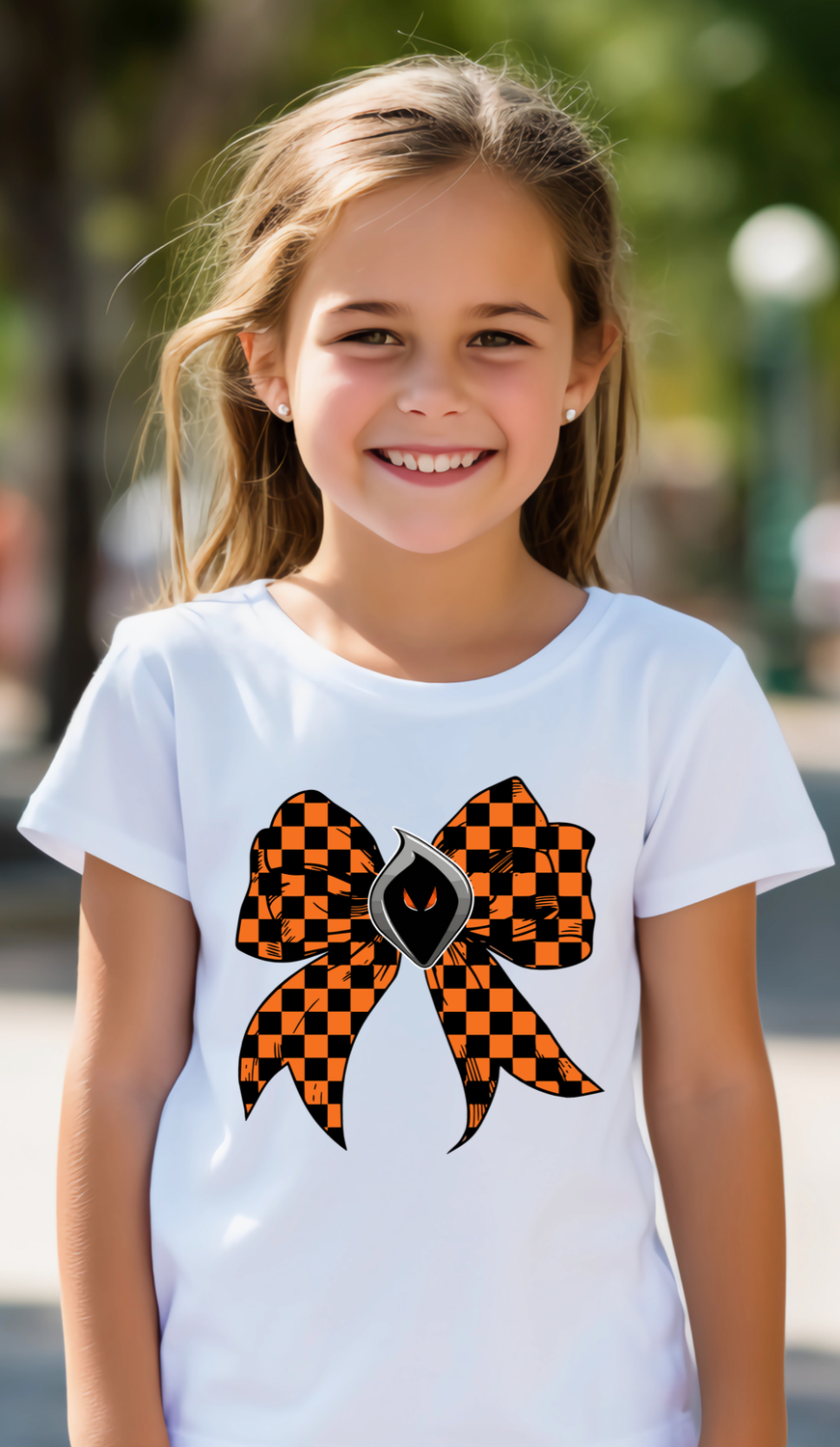 MS LOGO ORANGE + BLACK BOW - ADULT