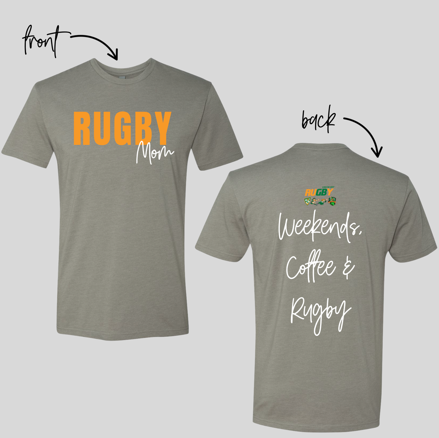 RUGBY MOM W/BACK DESIGN