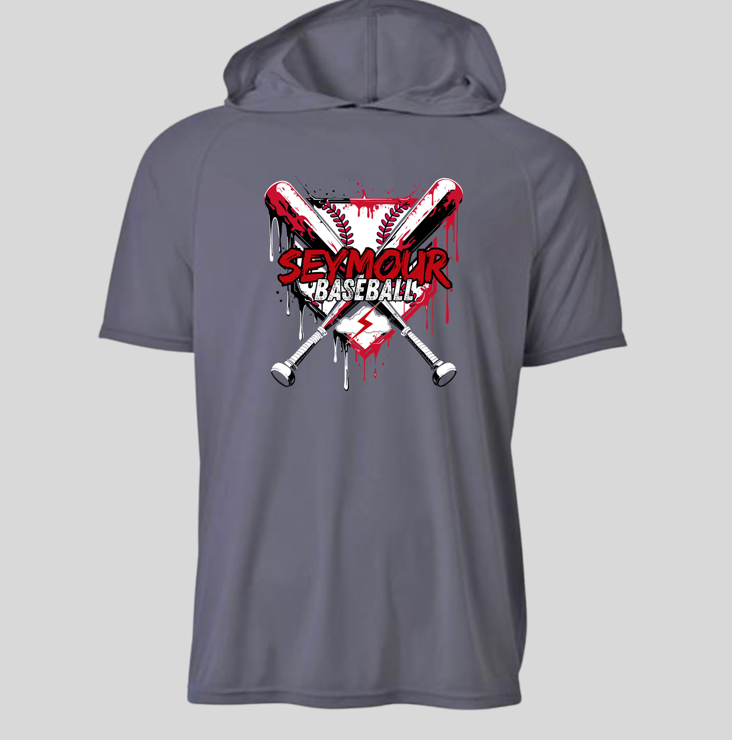 SEYMOUR BASEBALL WARM UP HOODED SHORT SLEEVE
