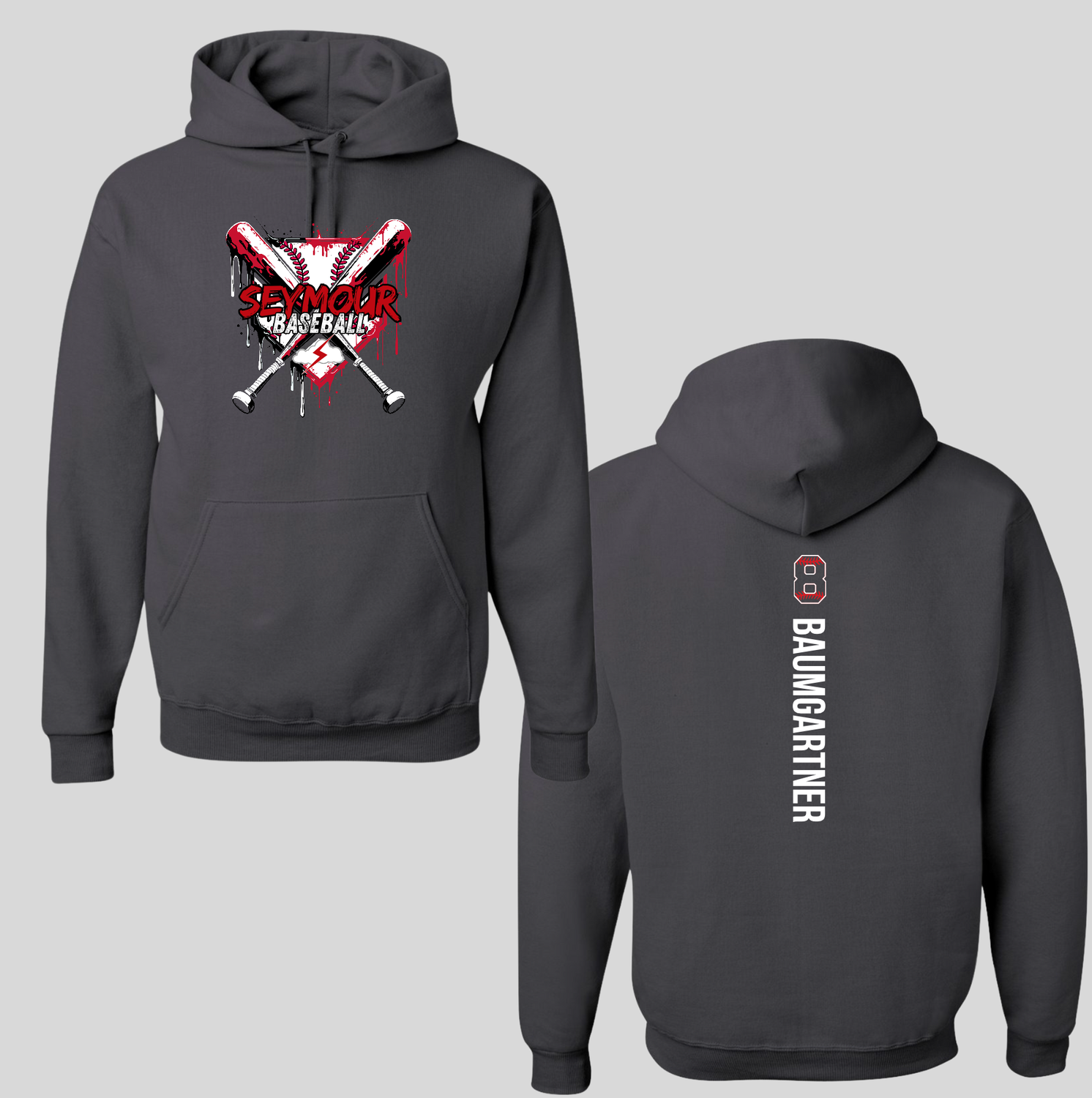 SEYMOUR BASEBALL HOODED SWEATSHIRT