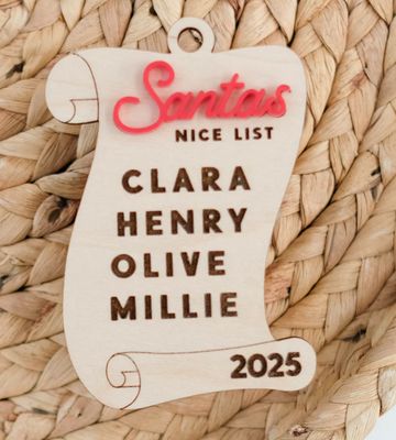 SANTAS NICE LIST ORNAMENT