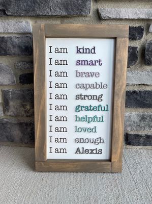 POSITIVE AFFIRMATION SIGN