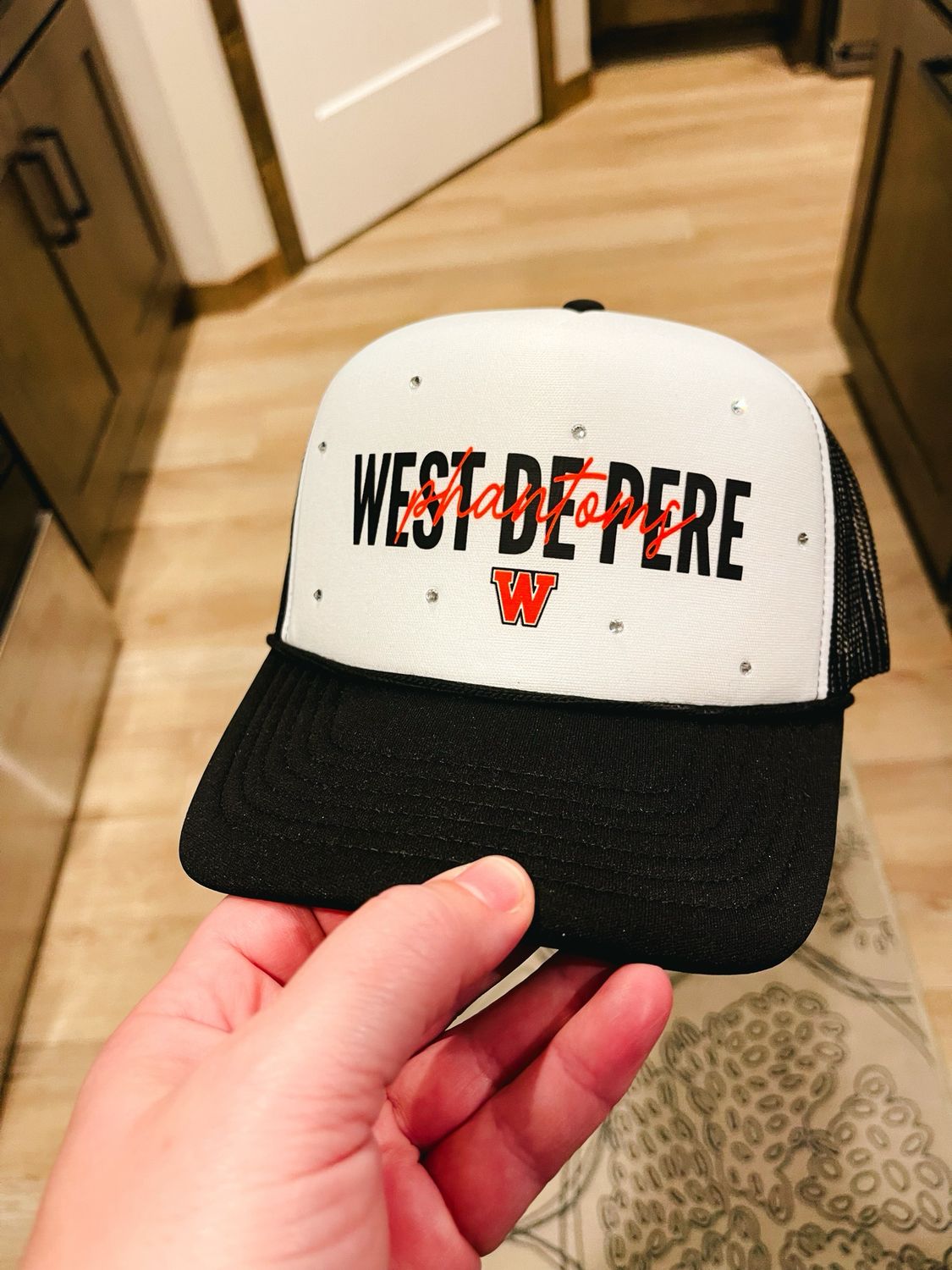 SCHOOL SPIRIT HAT W/BLING