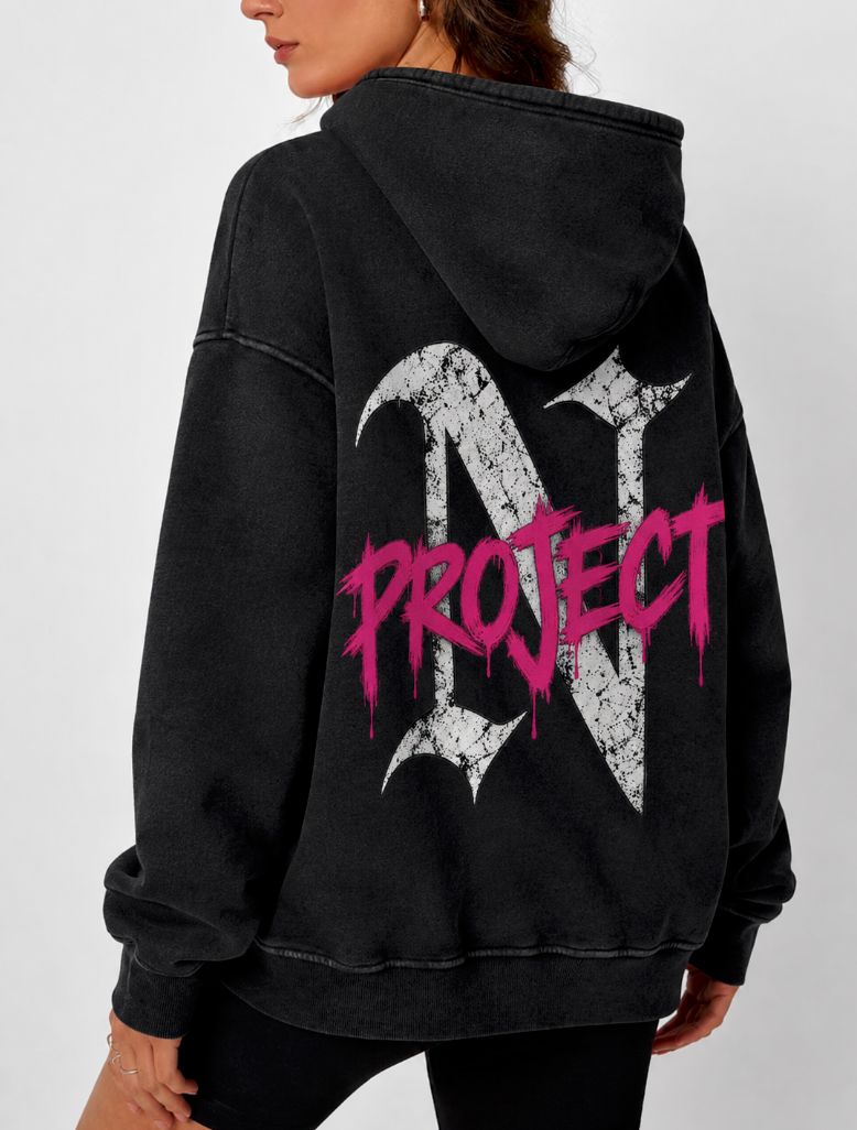 OVERSIZED ACID WASHED HOODIE