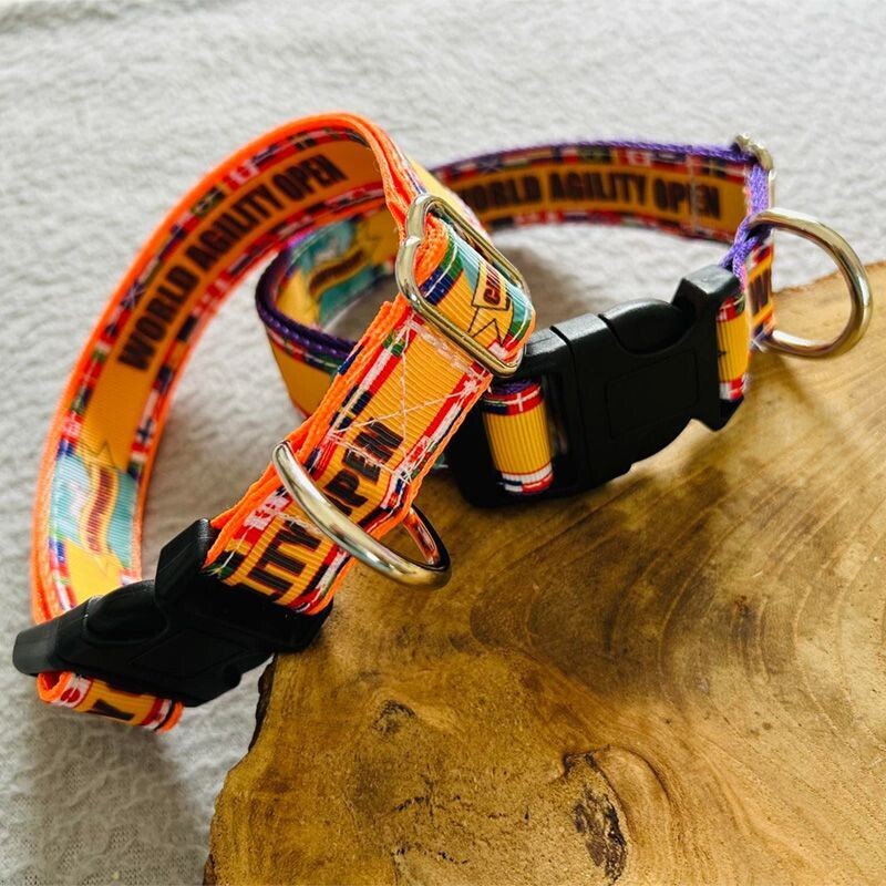 Wao "Flags" Dog collar / Collier Wao "Drapeaux"