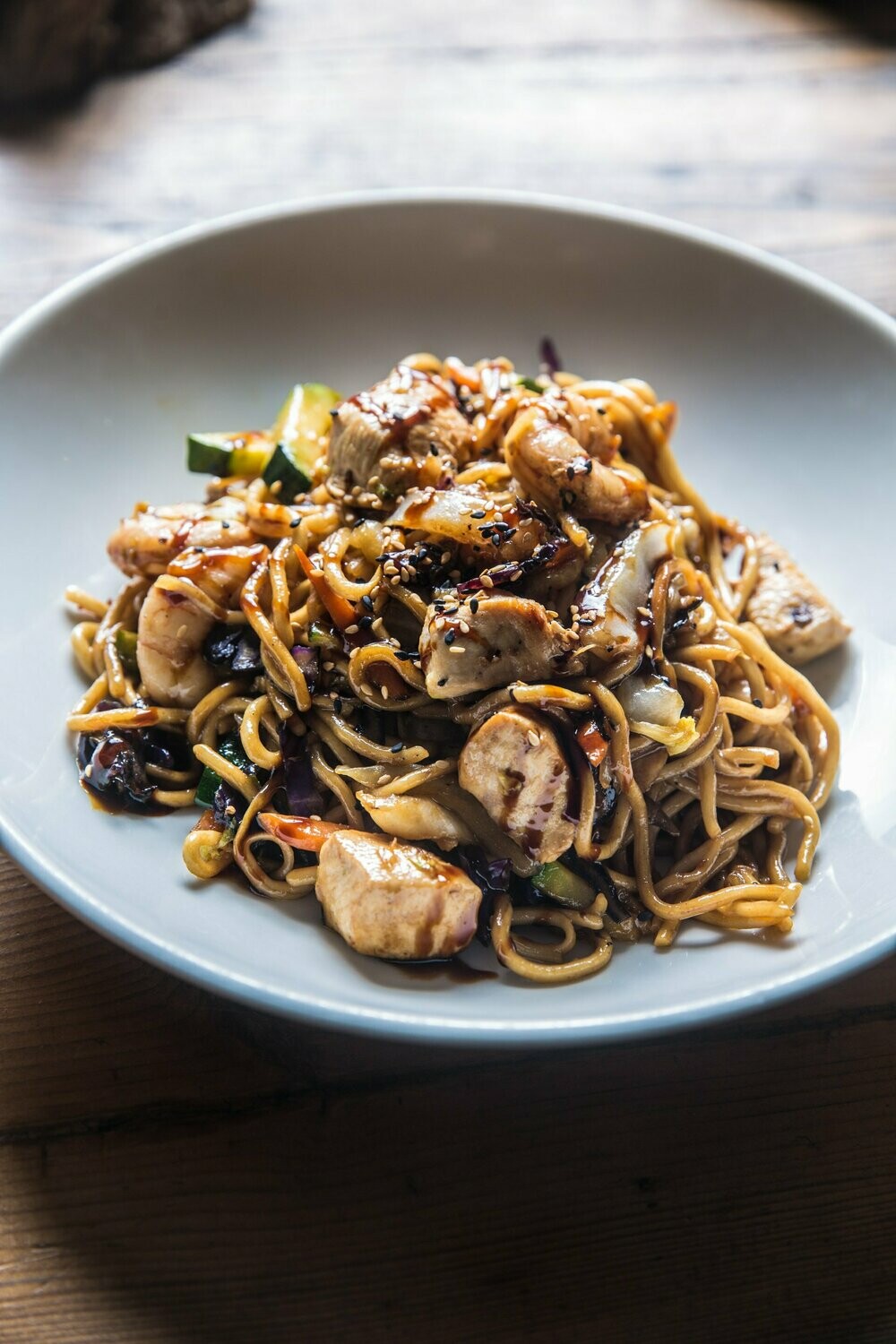 Noodles de pollo