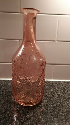 Countryfield roze glazen vaas met cirkels