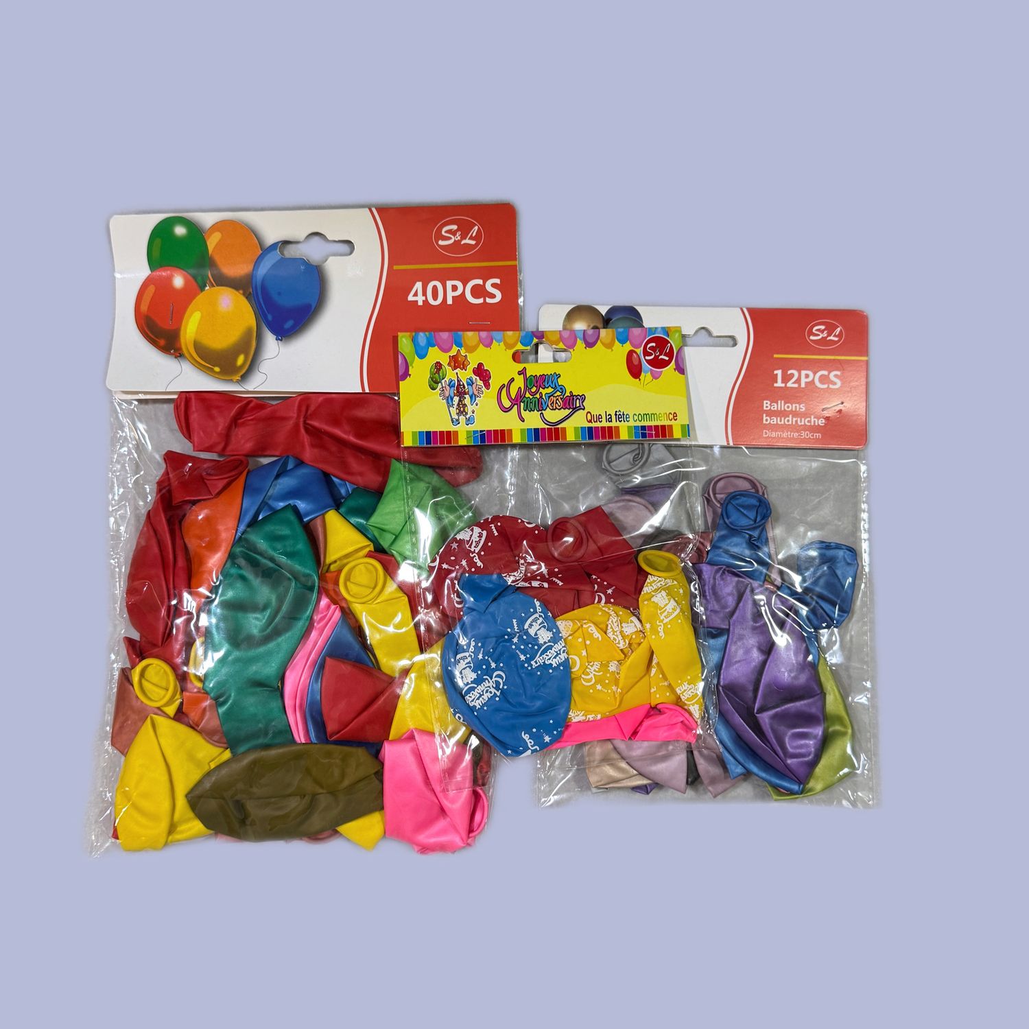 Ballons de baudruche multicolore