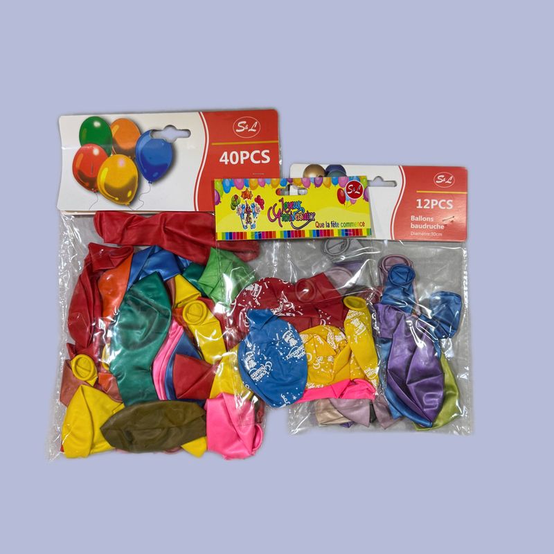 Ballons de baudruche multicolore
