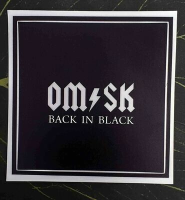Стикер "Omsk Back in Black"