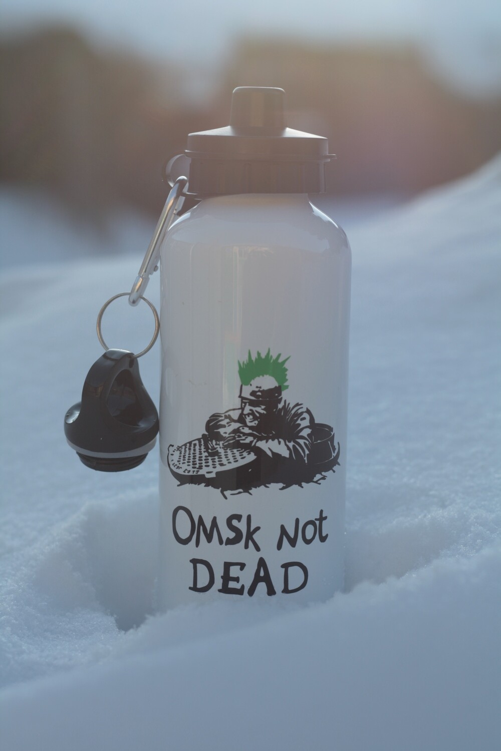 Спортивная бутылка "Omsk Not Dead"