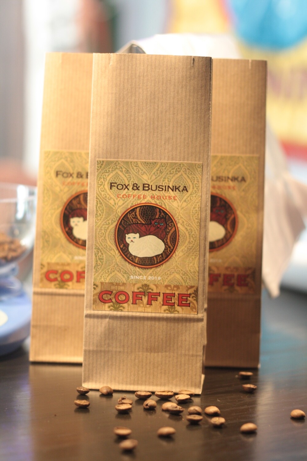 Кофе зерновой "Fox & Businka" Бразилия
