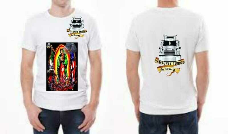 Playera adulto unisex original camiones tuning de basura
