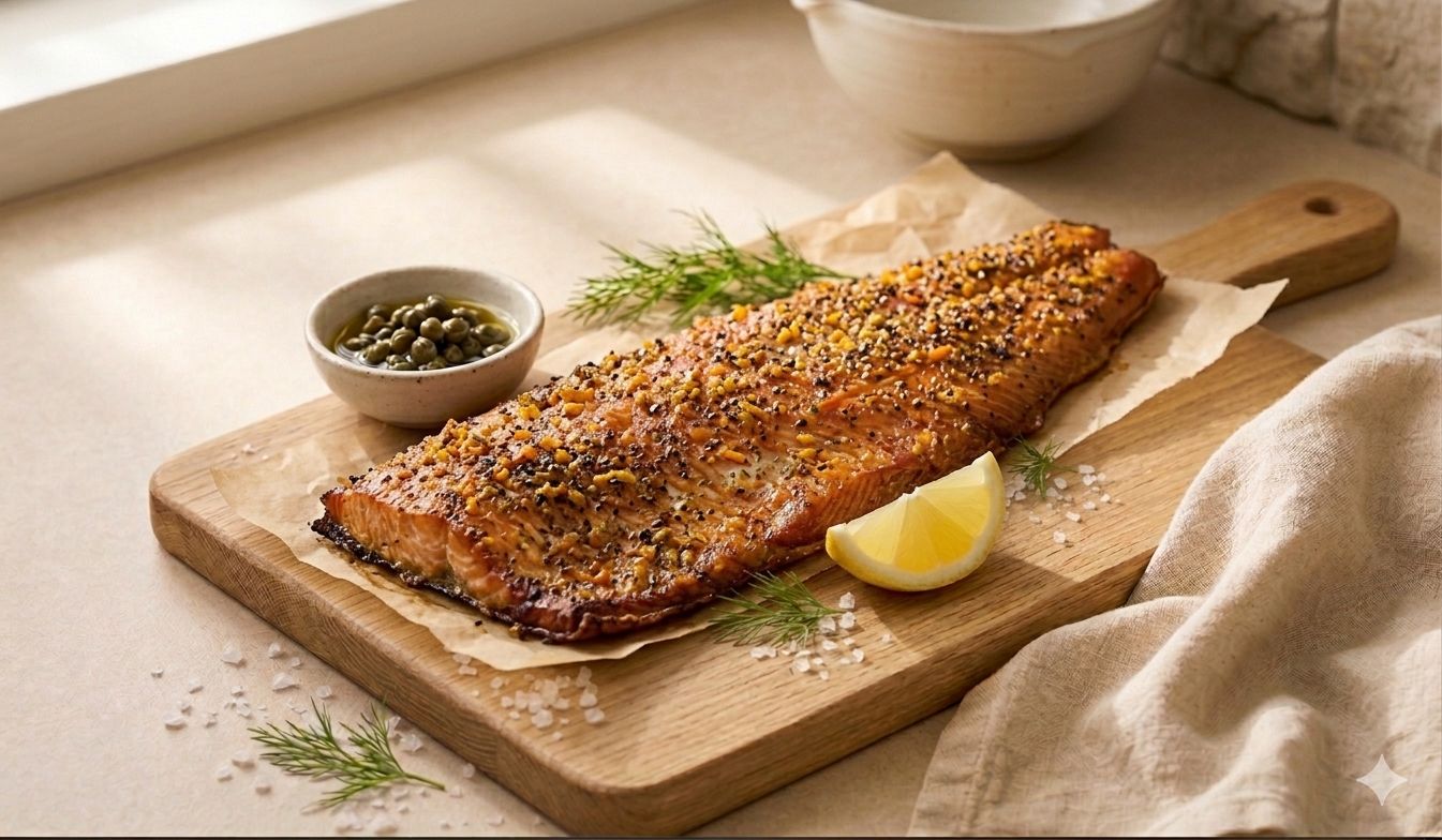 Hot Smoked Norwegian Salmon Side R799/kg
