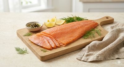 Cold Smoked Norwegian Salmon Side Pre-Sliced | Approx. 1.2kg Side