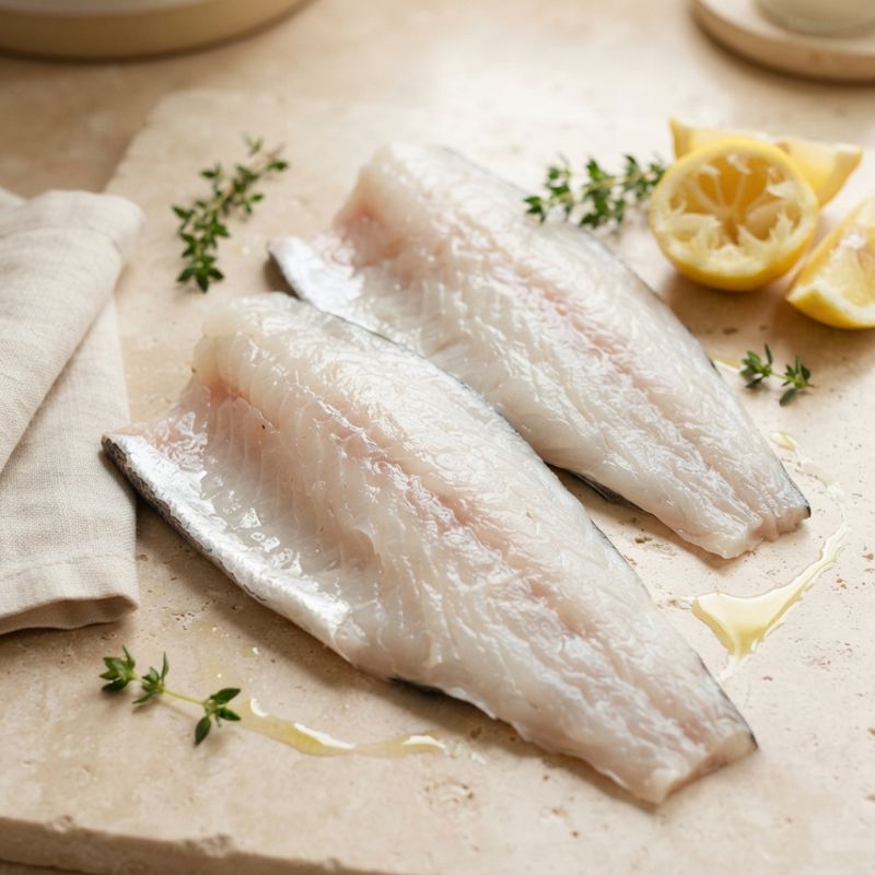 Seabass Portions with Skin On (2 Pack)