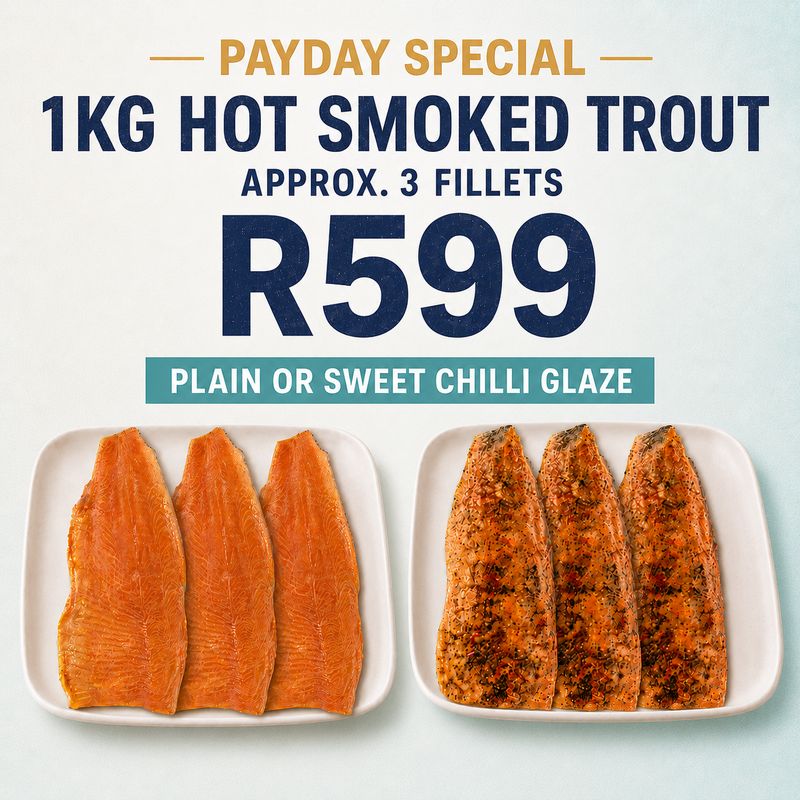 Payday Special – 1kg Hot Smoked Trout