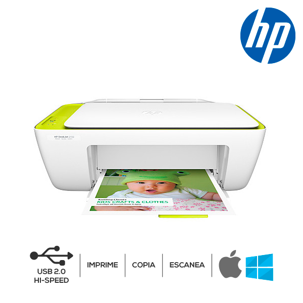 HP Deskjet Ink Advantage 2135, Impresora, Escáner, Copiadora, 20ppm negro, 16ppm color, Resolución 1200 dpi, USB