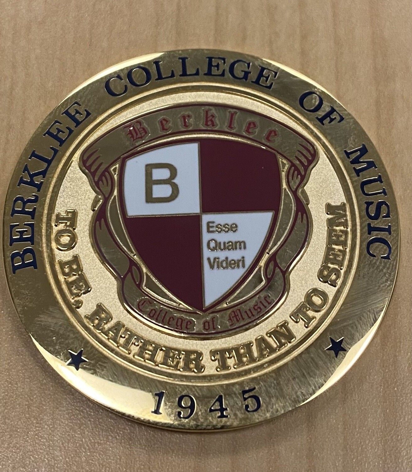 Berklee Public Safety Challenge Coin
