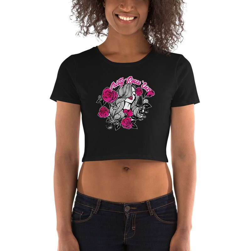 Pretty Roses Black Tank