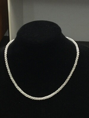 925 Silver 'Inverted Chainmaille' necklace 925 Silver 'Inverted Chainmaille' necklace