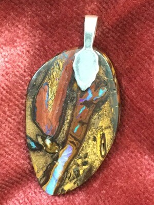 Qld Boulder Opal Pendant (Blues) Qld Boulder Opal Pendant (Blues)
