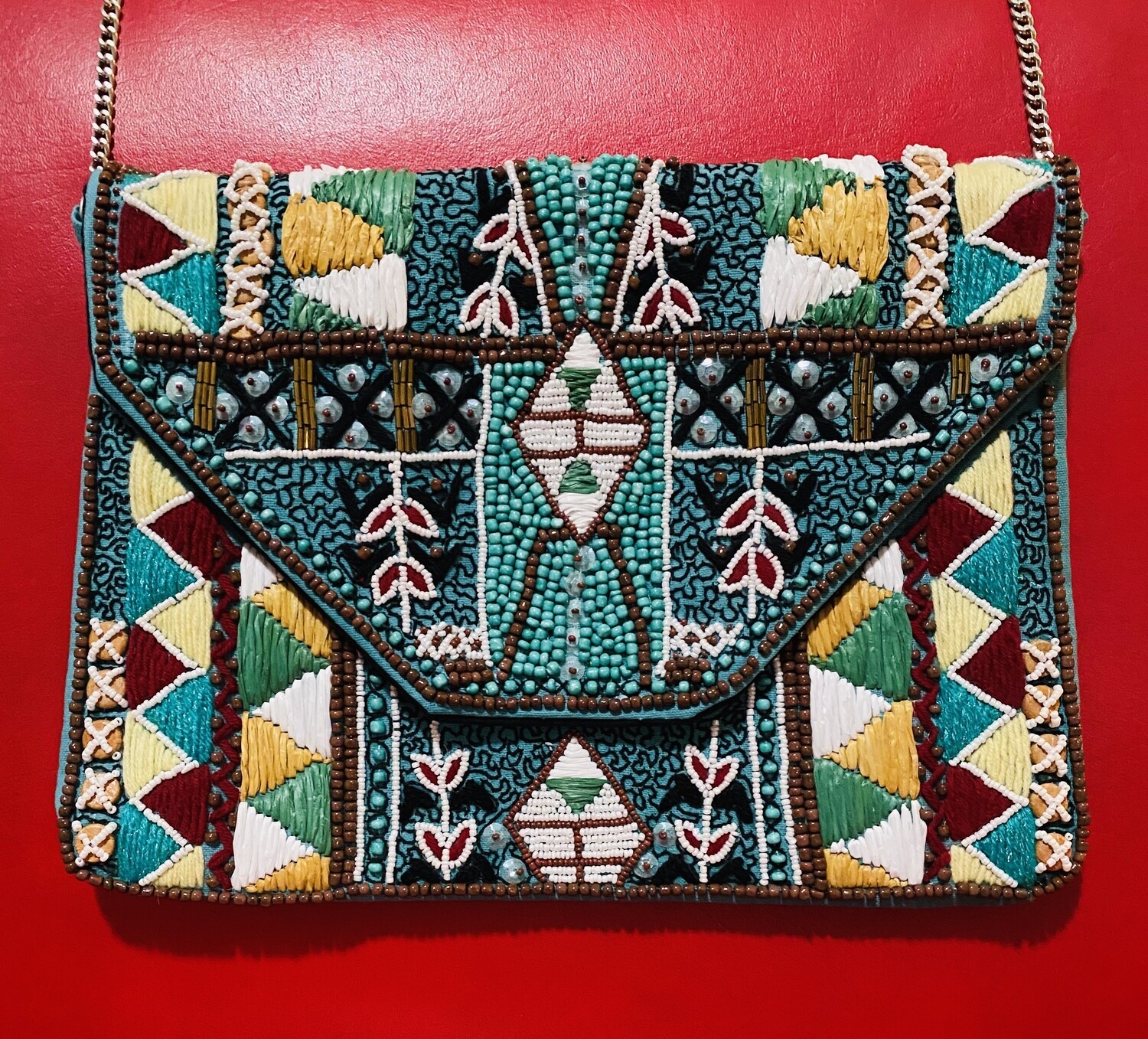 Ocean vibesTurquesa Clutch