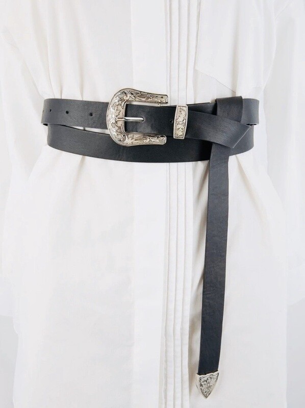 Black double belt
