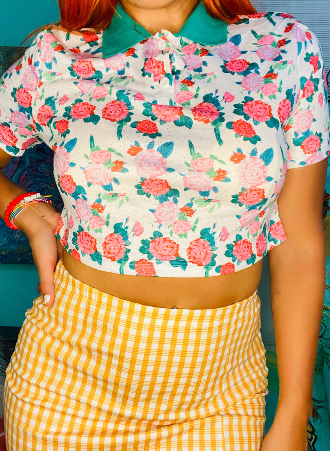 Flower power crop top