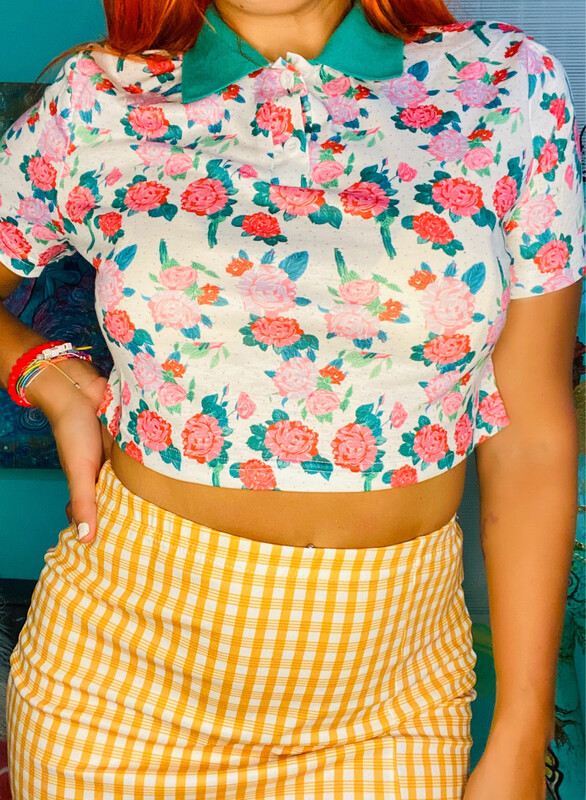 Flower power crop top