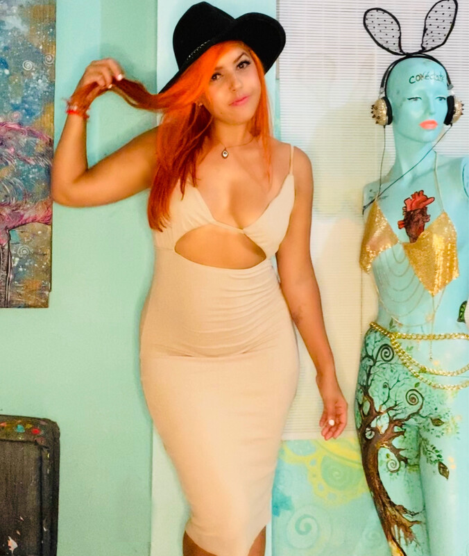 Nude love dress