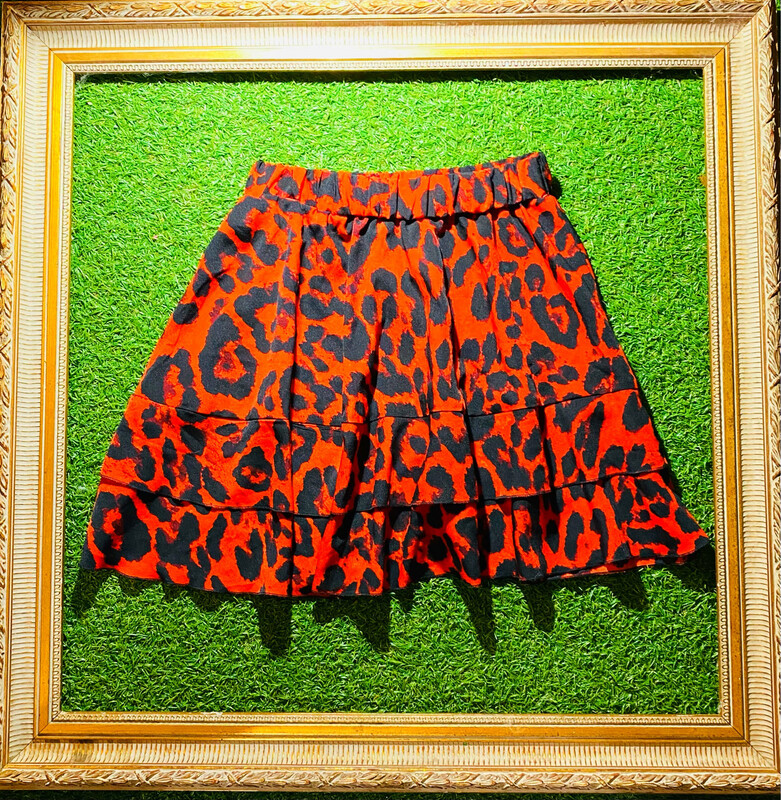 Roja. Animal print skirt