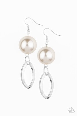 Big Spender Shimmer-White Earring